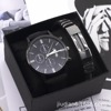 Set, bracelet, men's fashionable calendar, swiss watch