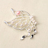 Alloy accessories butterfly symmetrical pearl hollow butterfly new jewelry accessories accessory accessories hair buns