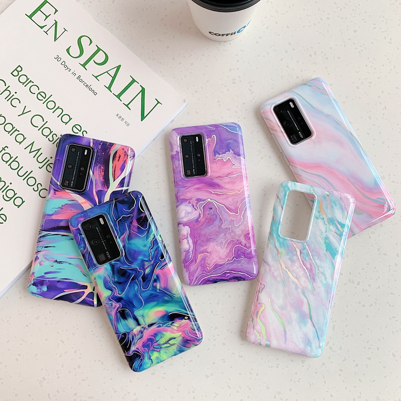 Fashion Laser Marble Mobile Phone Shell Wholesale Nihaojewelry display picture 2