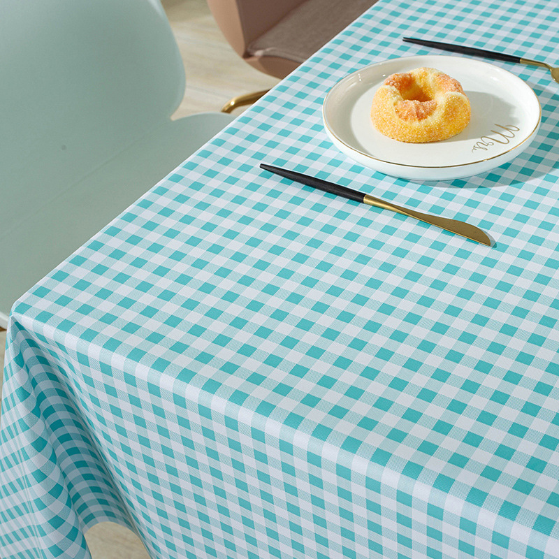 Escritorio del estudiante mantel a cuadros rectangular mesa de café paño de mesa paño de picnic pastoral hotel cama y desayuno simple paño de mesa