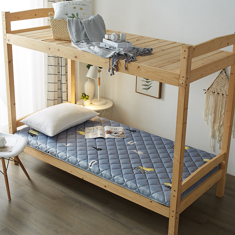 秋冬季羊羔绒床垫防滑垫加厚榻榻米法莱绒床垫单双人学生宿舍保暖|ms