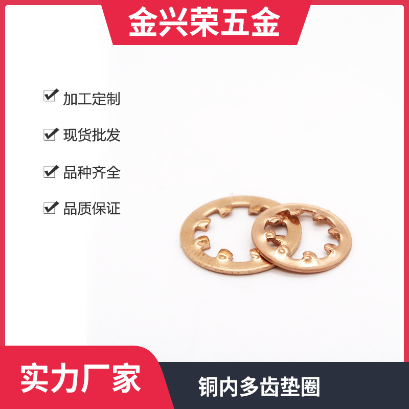 M5磷铜内齿锁紧垫圈GB861.1内齿垫片菊花介子内齿花齿介子M8