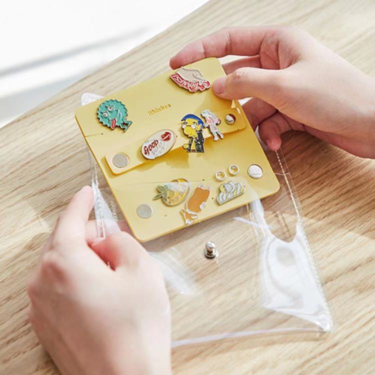 透明PVC首饰收纳包 皮革耳环耳钉戒指整理袋 小容量饰品展示包