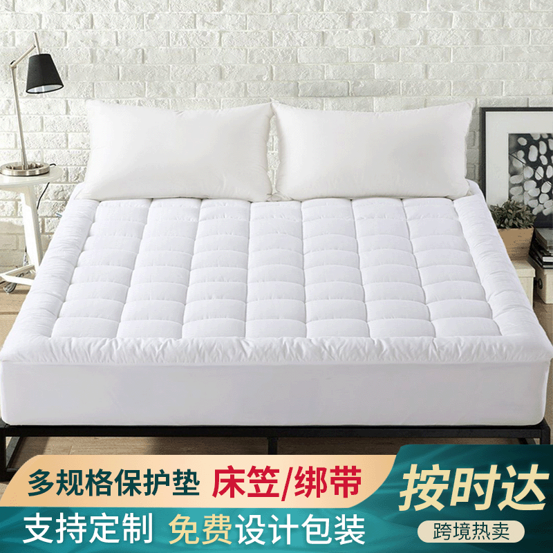 跨境床上用品热卖床笠绑带褥子 亚马逊舒适保洁垫热卖床垫保护垫