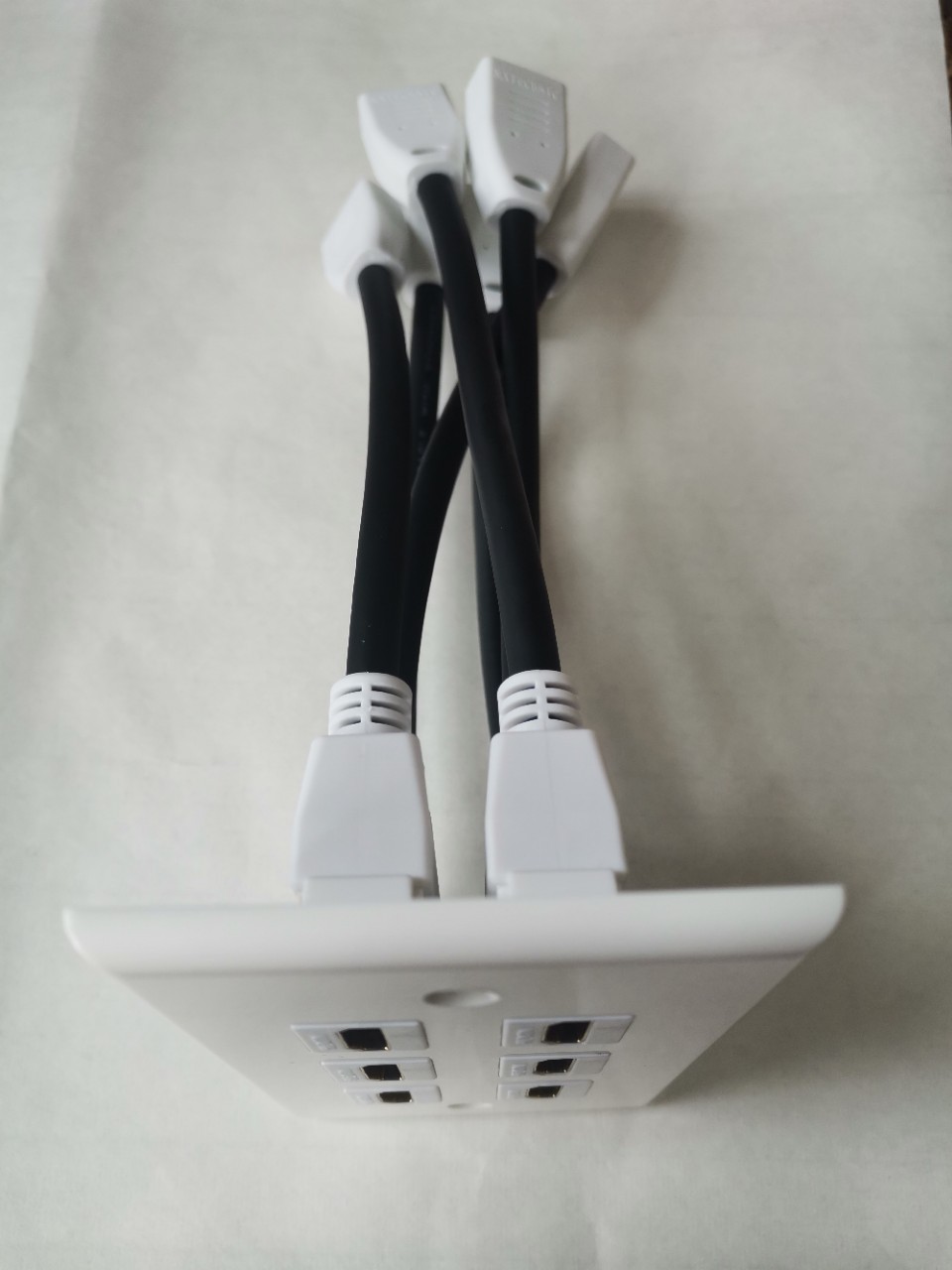 美式HDMI高清面板，6口带线面板，hdmi延长线面板，厂家直销