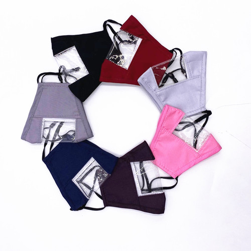 Cotton Cross-border Lip Reading Face Mask for Adults (Unisex), Deaf and Mute People Exclusive, Cotton Fabric, Translucent Dustproof