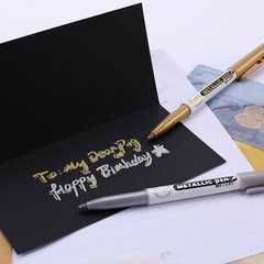 Guangna 560 metallic color craft pen gold and silver pen sign-in signature pen greeting card DIY photo album marking metal pen