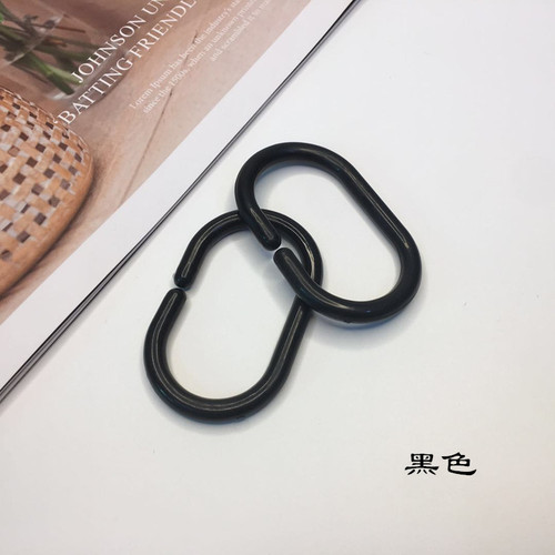 Huancheng shower curtain buckle C-shaped buckle curtain accessories original package PP hanging shower curtain buckle