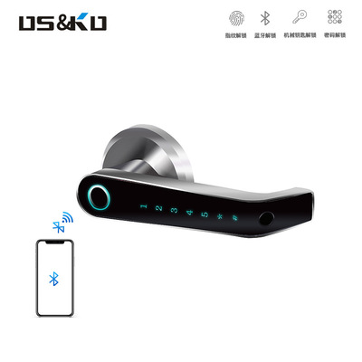 智能中文密碼把手門鎖 電子感應門鎖 u型把手鎖