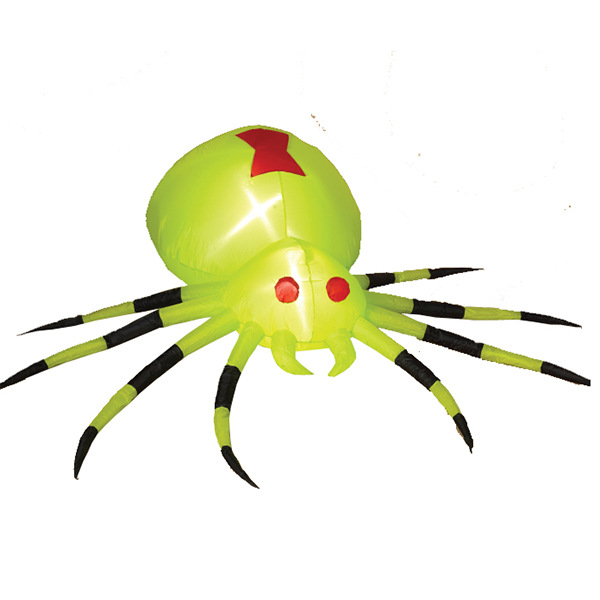 恐怖氛围场地布置 涤纶蜘蛛充气模型 万圣节庭院装饰惊悚蜘蛛气模