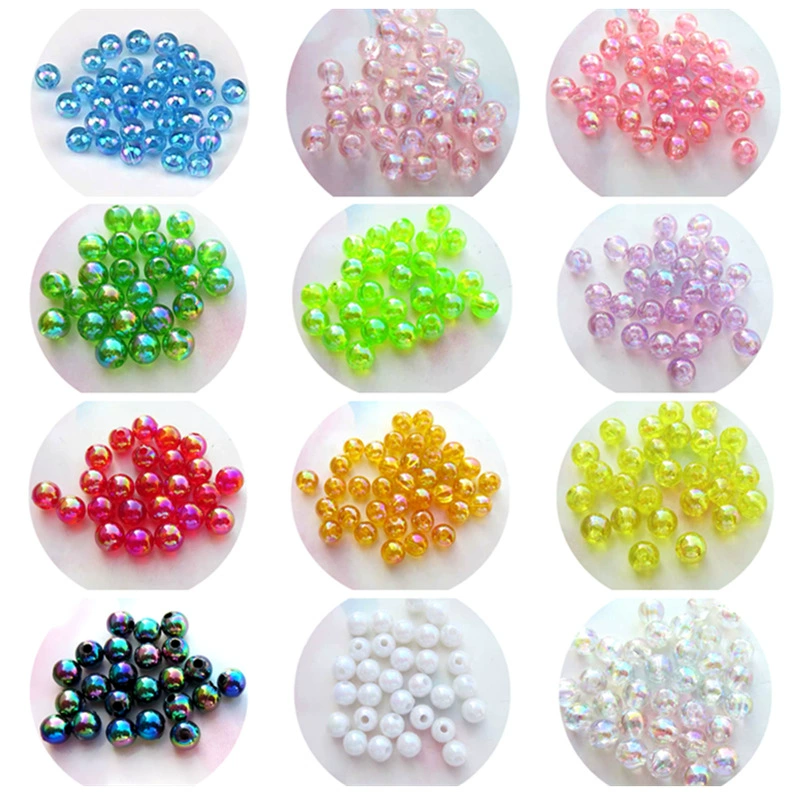 Transparent acrylic round beads handmade, 3mm, 12mm, wholesale