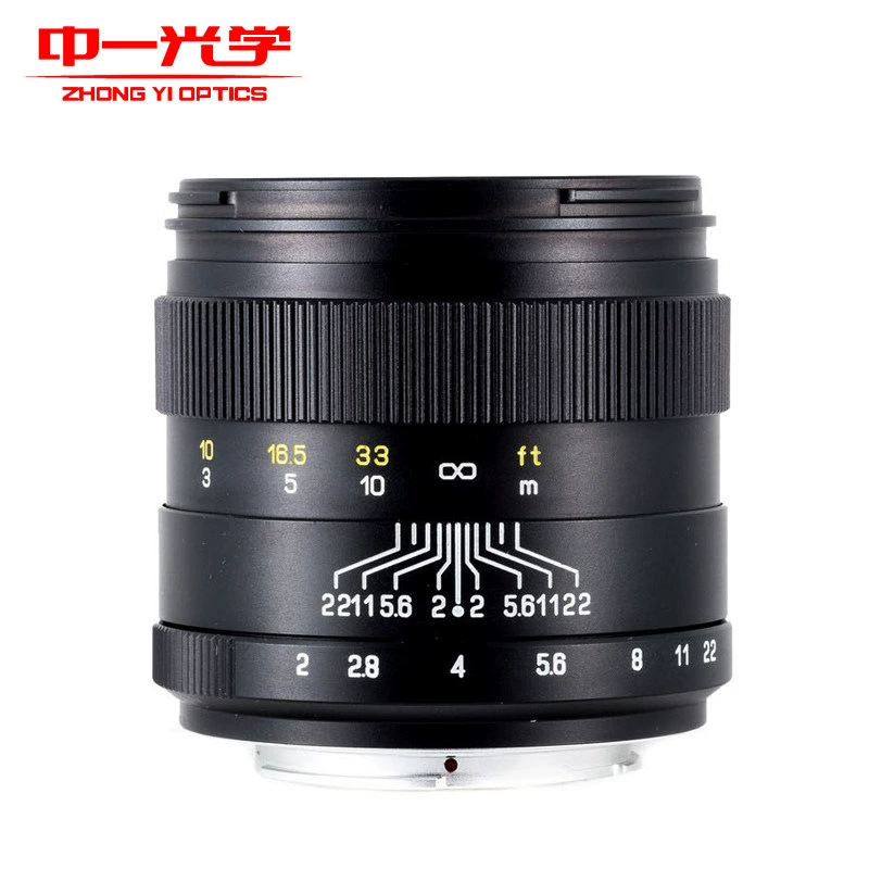 中一 Optical 85mm F2.0 full -frame portrait manual fixed -focus microcontrol camera large aperture lens