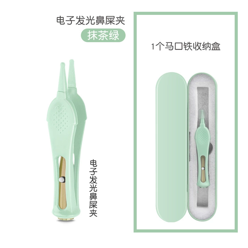 Children's glowing silicone ear picking for home use, set, 3 pieces
