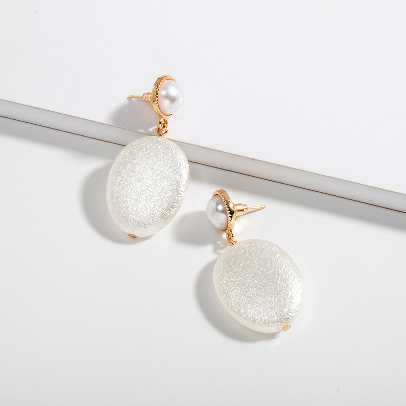 Korean Temperament Pearl Long Tassel Earrings Fashion Pearl Earrings display picture 6