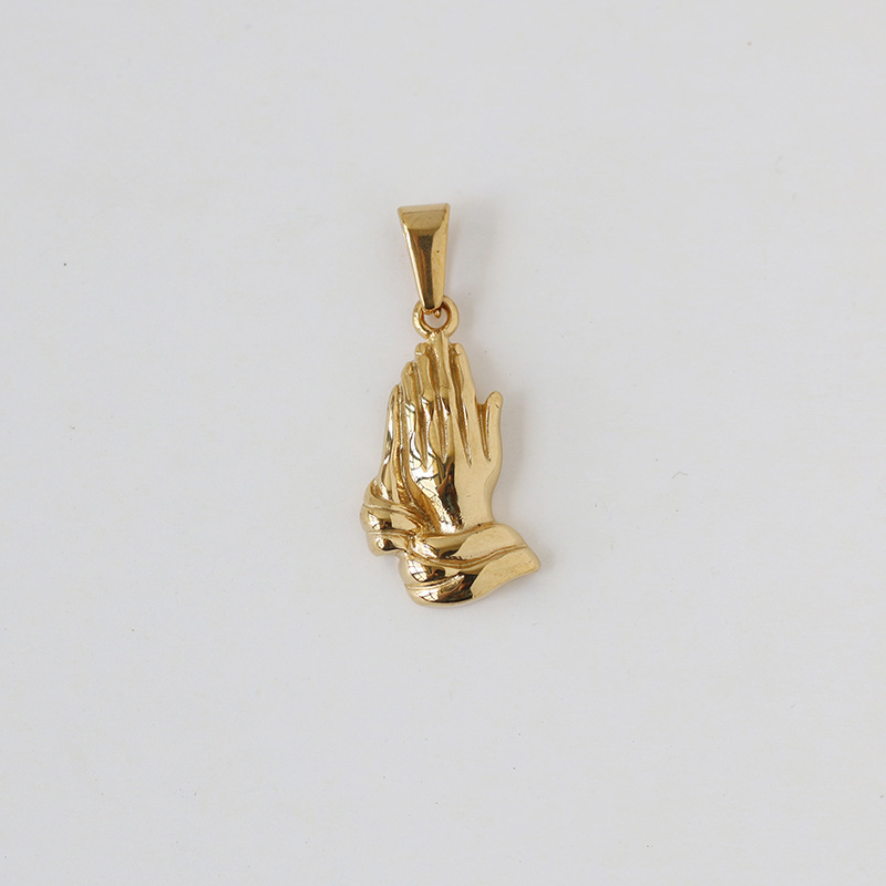 Stereo Eight Pointed Star Angel Libra Titanium Gold-plated Pendant Wholesale Nihaojewelry