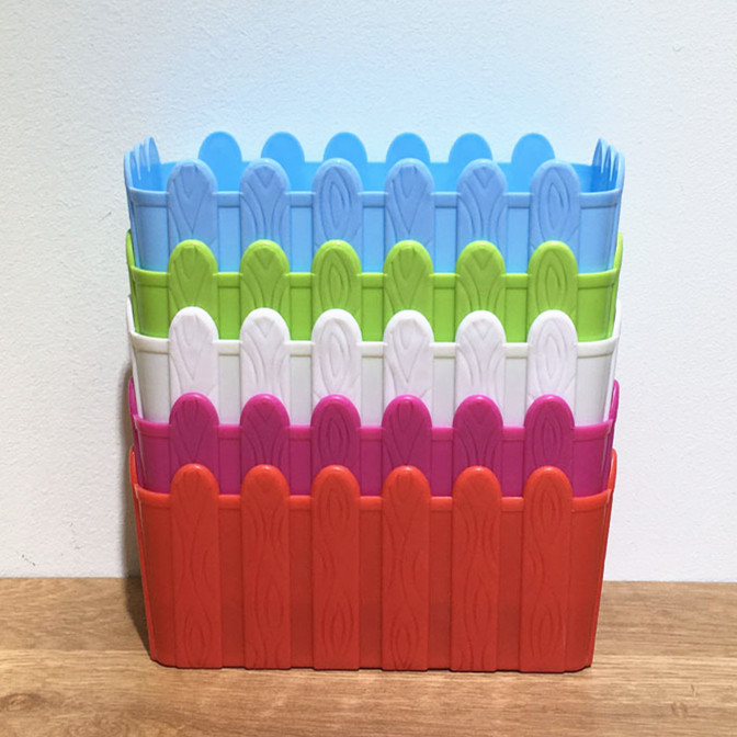 International rectangular plastic flowerpots for artificial plant fences are supplied by the manufacturer detail image 3