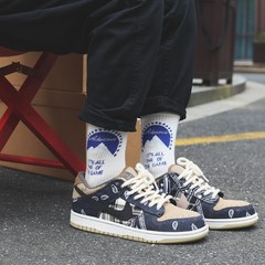 雪山電影公司logo韓國潮牌中筒長襪子男女