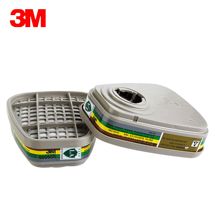 3M6006CN滤毒盒配6200防毒面具滤毒罐防有机蒸汽氯气二氧化氯等