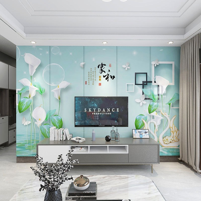 定制电视背景墙客厅竹木纤维电视背景墙集成墙板欧式现代简约墙板