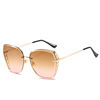 Fashionable trend metal sunglasses, marine glasses solar-powered, 2020, city style, internet celebrity