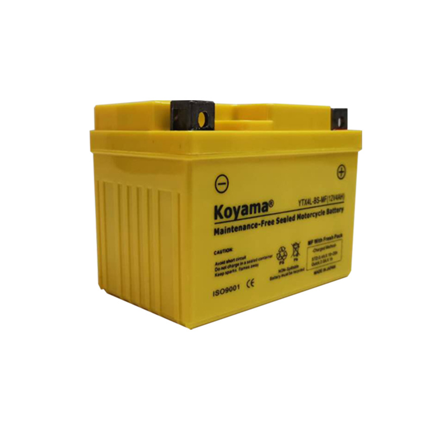 12V4AH YTZ5S-BS摩托车电瓶免维护蓄电池 12V4AH 批发