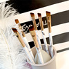 Brush, eye shadow for contouring, tools set