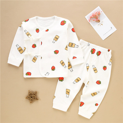 2021春秋衣秋褲純棉新生兒嬰兒衣服男女寶寶內衣幼童套裝批發爆款