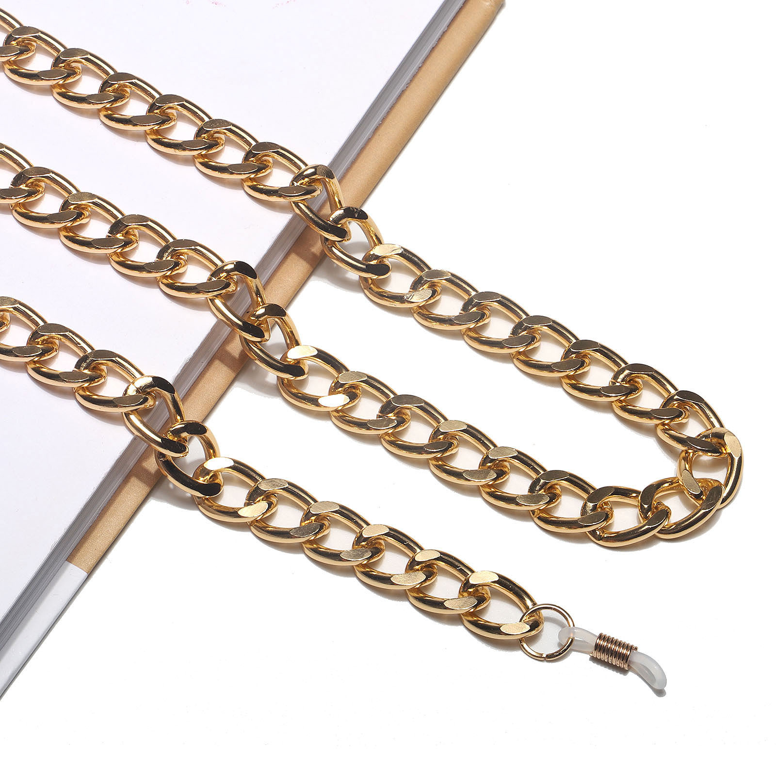 85g Weight Fashionable And Simple Color Retention Gold Thick Aluminum Chain Glasses Rope Metal Glasses Chain Wholesale Nihaojewelry