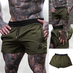 20 Sports Pants Trendy Men's Shorts Three-quarter Pants Muscle Fitness Summer Running Training Quick-Drying Breathable Stretch Pants Wholesale