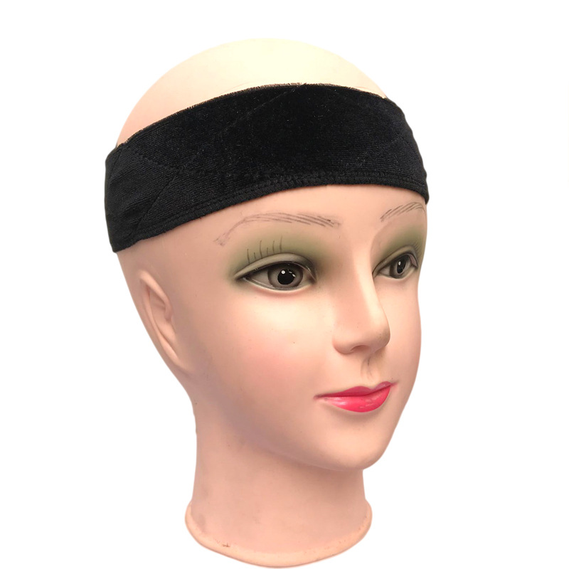 Amazon Venta caliente Peluca de terciopelo banda de pelo en stock suministro encaje girp banda de pelo