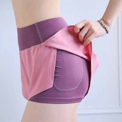 Yoga Sports shorts women loose high waist quick dry and breathable training running season thin Fitness Yoga Pants