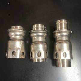 201/304不锈钢6/8/10公分水槽冷热水龙头固定脚牙管套通用配件