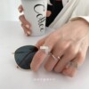 Line glossy ring suitable for men and women, silver 925 sample