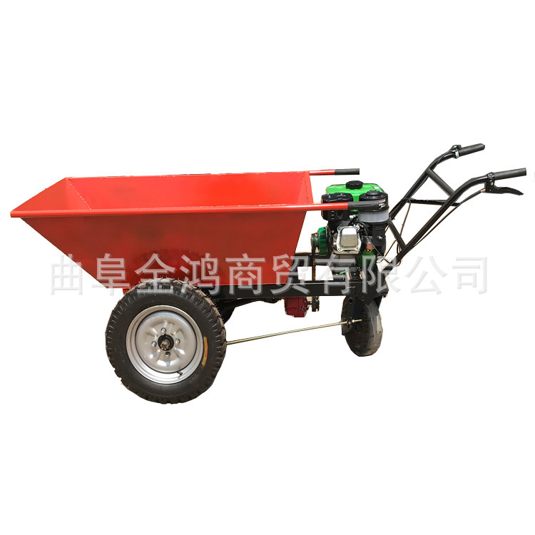 性能稳定的柴油推车野牛王汽油搬运车汽油动力平板运输车