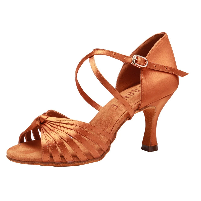 酷彩贝蒂 New adult lady's national standard dance room professional Latin dance shoes exactly high heel dancing shoes