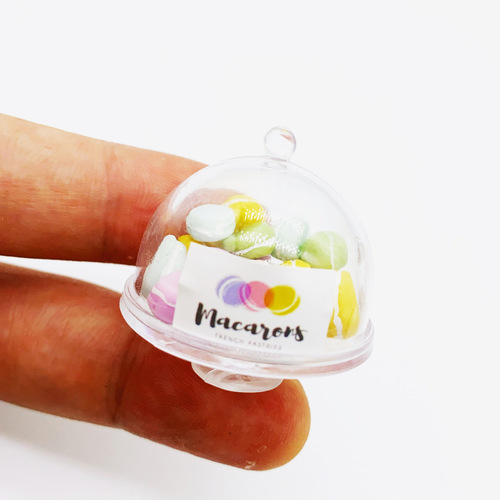 DOLLHOUSE miniature food toy scene model small rag doll house BJD accessories mini macaron can decoration
