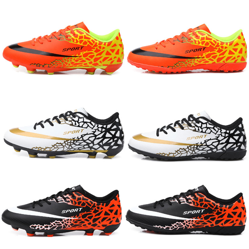 Low-Top-Fußball für Jungen und Mädchen mit gebrochenen Kunstrasen-Lederfüßen, AG-Langnägeln, Schülersporttraining_voghion.com