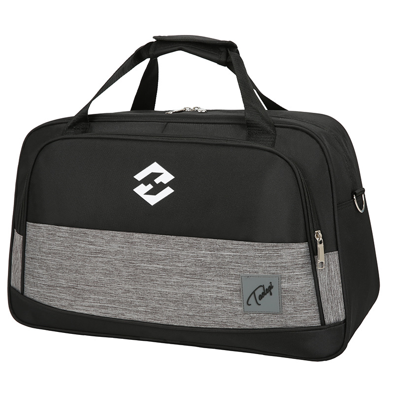 Moda simple gran capacidad bolsa de fitness 2020 nuevo estilo coreano de moda impermeable resistente al desgaste de nylon bolsa de deportes fábrica al por mayor