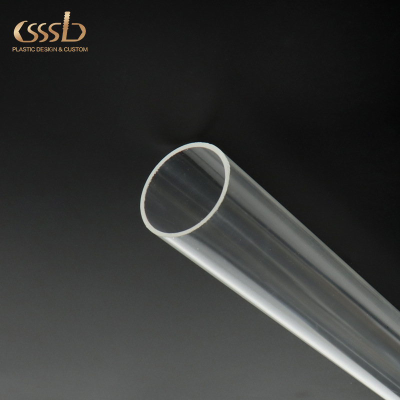 非标定 制耐腐蚀PMMA高清透明亚克力挤出管塑料装油容器斜切割圆