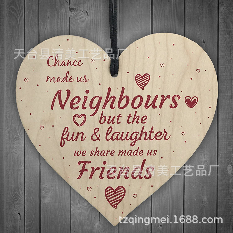 40 estilos nuevo 100mm amor madera chip colgante 1 Pack