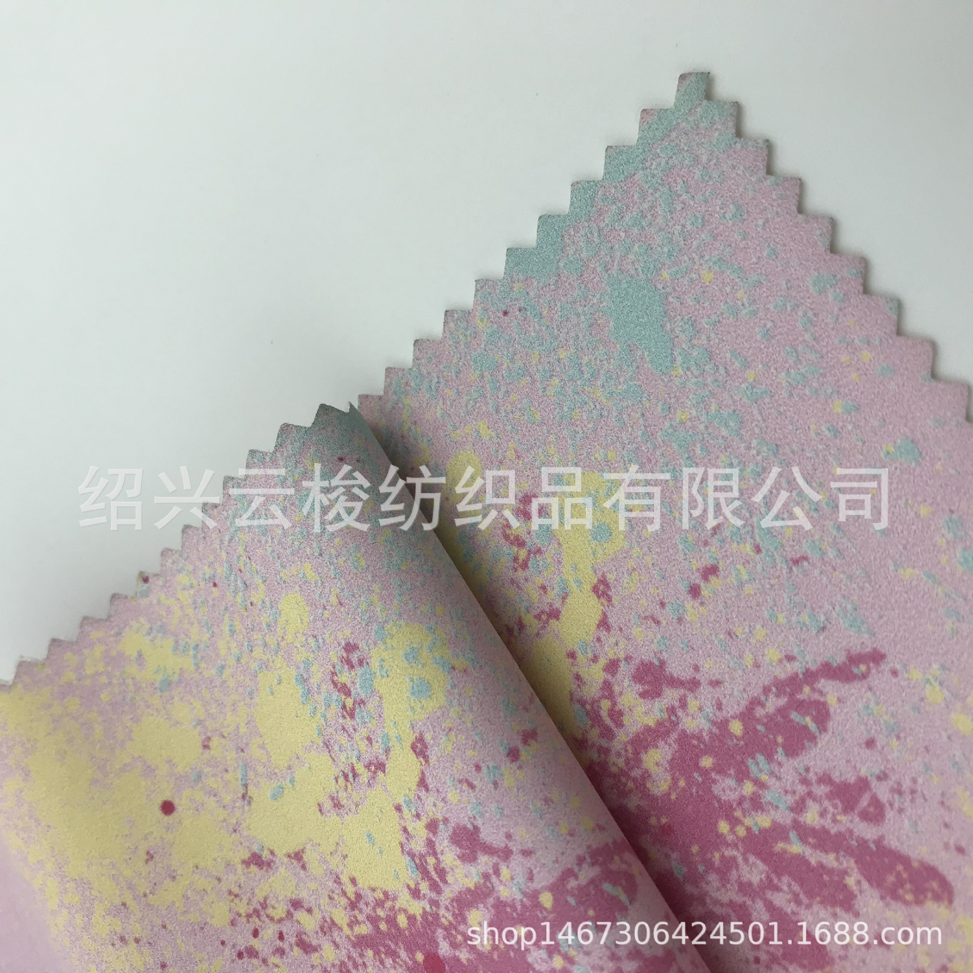 PU人造革 印花服装面料 欧洲环保 来图定制