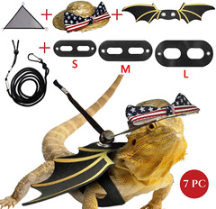Small Batch Wholesale Lizard Harness Leash Hammock Pet Outdoor Lead Walking Rope Small Pet Hat
