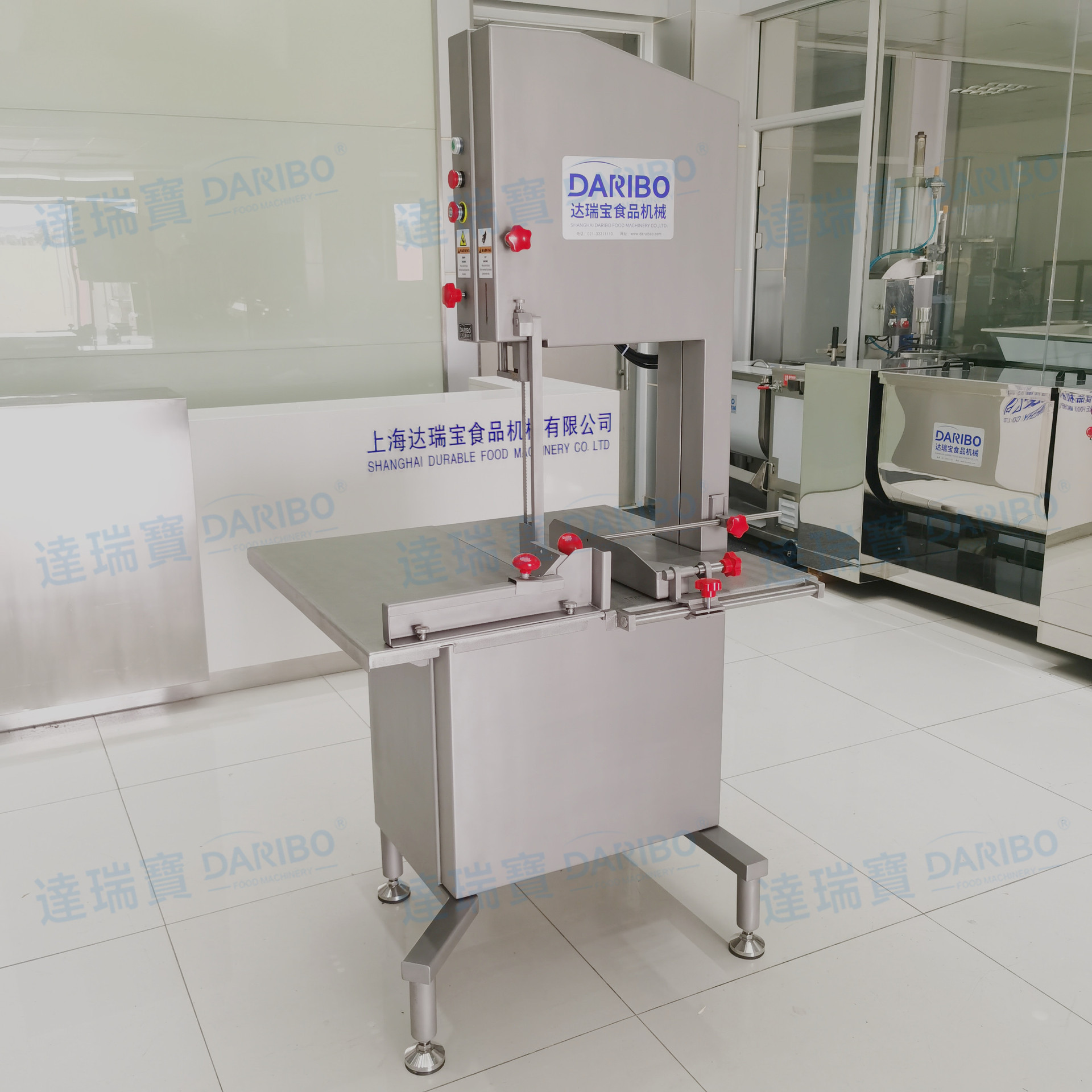 O不锈钢商用锯骨机大型立式排骨锯切机冻鳕鱼切割机冷冻肉锯切机