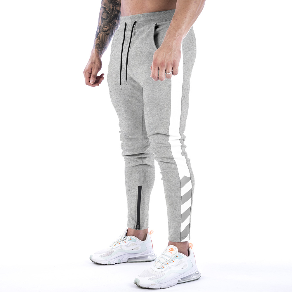 Muscle Fitness Uomo Autunno e Inverno Nuovi Sport per il tempo libero Corsa Allenamento Piedi Pantaloni_voghion.com