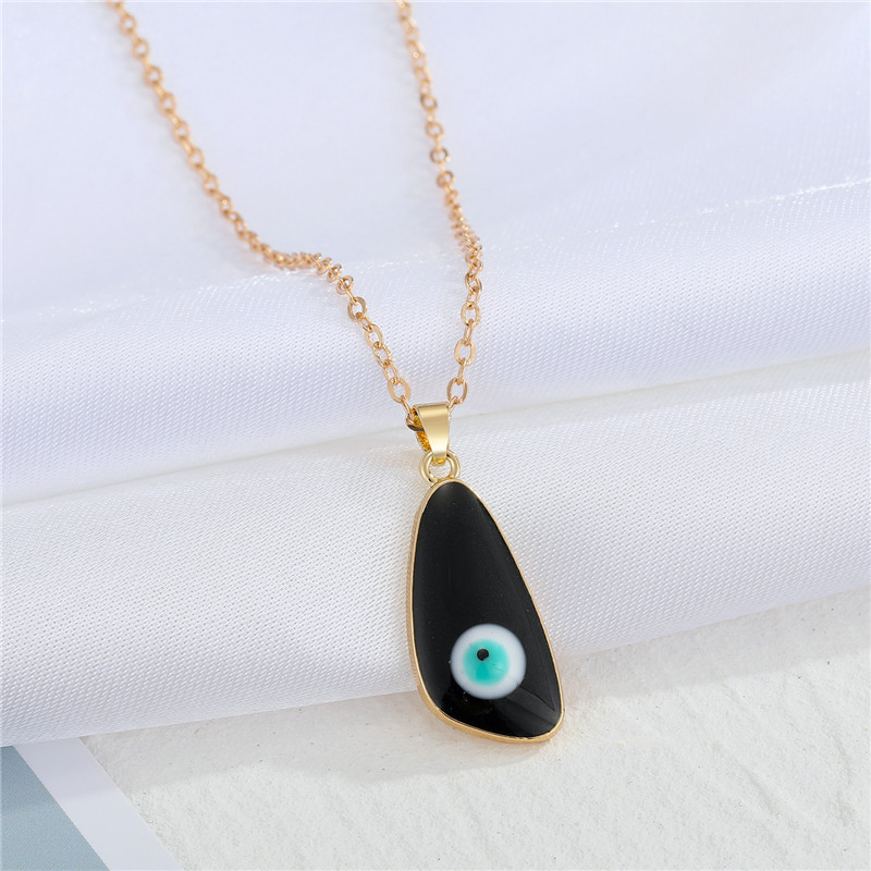 Bohemian retro trend dripping oil dripping devilu0027s eye  necklace