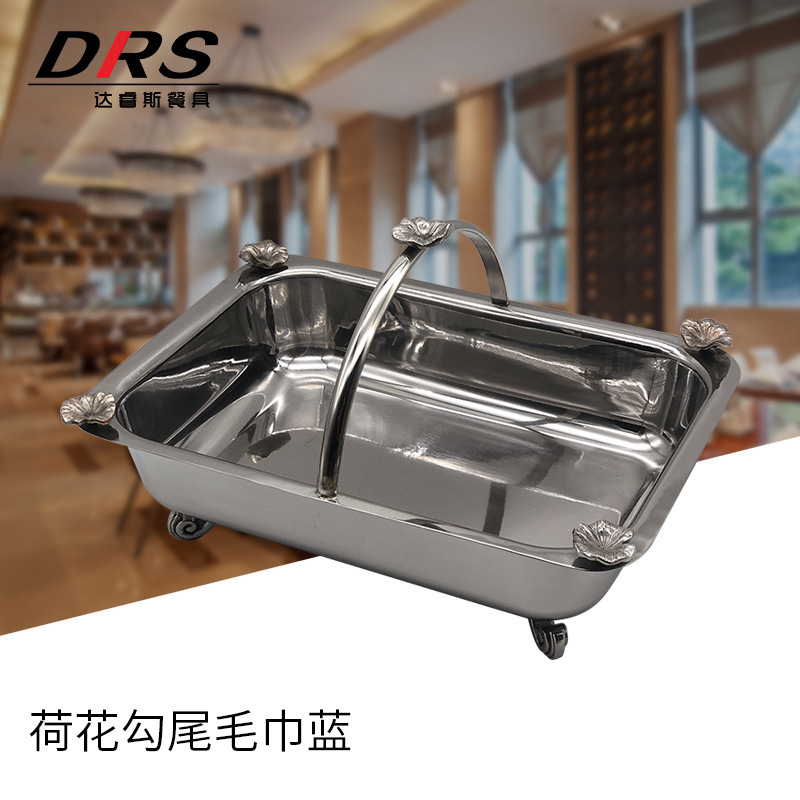 Factory direct lotus hook tail towel blue silverware silver plating process applicable scene hotel restaurant KTV Factory direct lotus hook tail towel blue silverware silver plating process applicable scene hotel restaurant KTV