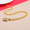 Pendant, brass fashionable birthday charm, 2021 collection