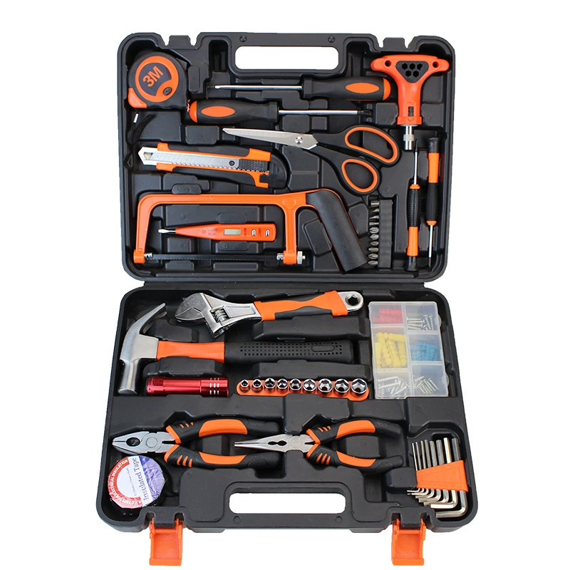 Hardware Toolbox Set, Multi-Piece Home Repair Kit, Portable Case, 9–157 pcs