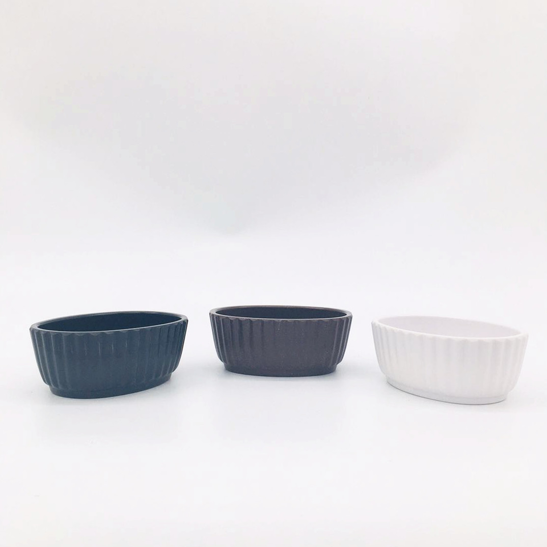 The manufacturer supplies Y113 series vertical striped oval antique flower POTS and flower vases detail image 3