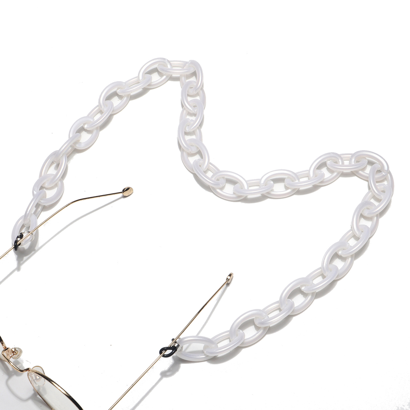 الراتنج الاكريليك البلاستيك متعدد الألوان بسيطة الأزياء نظارات سلسلة عدم الانزلاق نظارات حبل الجملة Nihaojewelry display picture 13